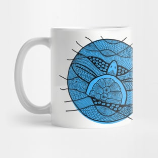 Sea Turtle in blue Mug